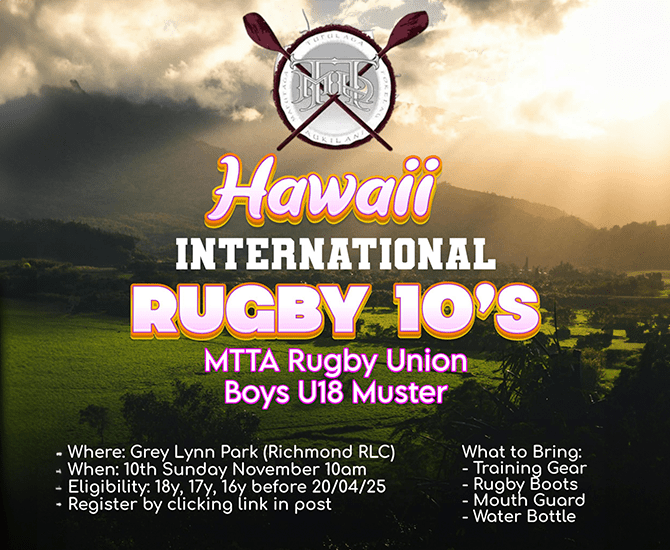 U18 Boys Rugby Team Muster