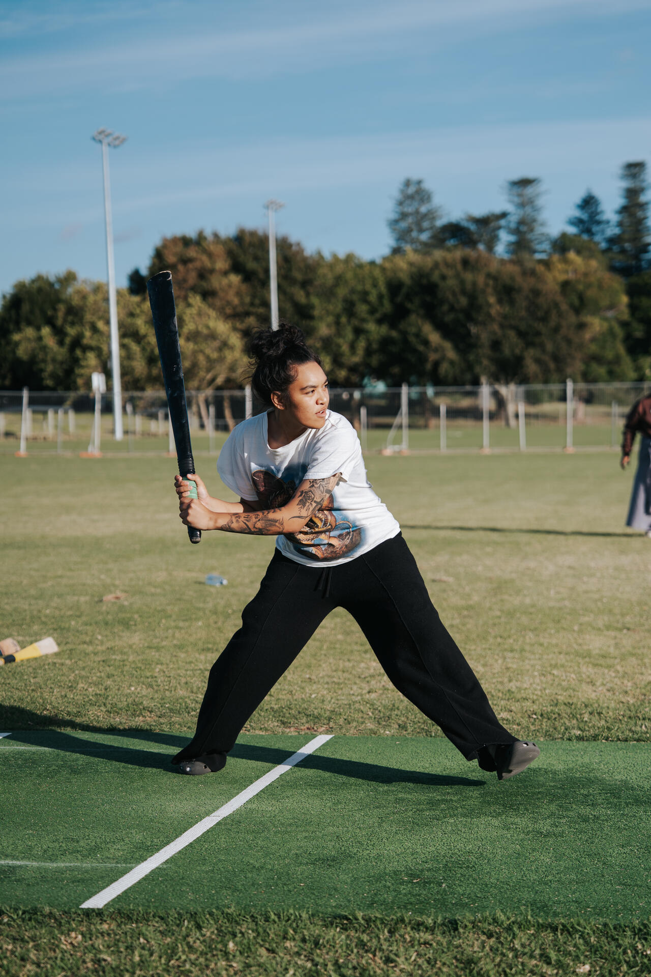 Kilikiti batter ready to swing on the field