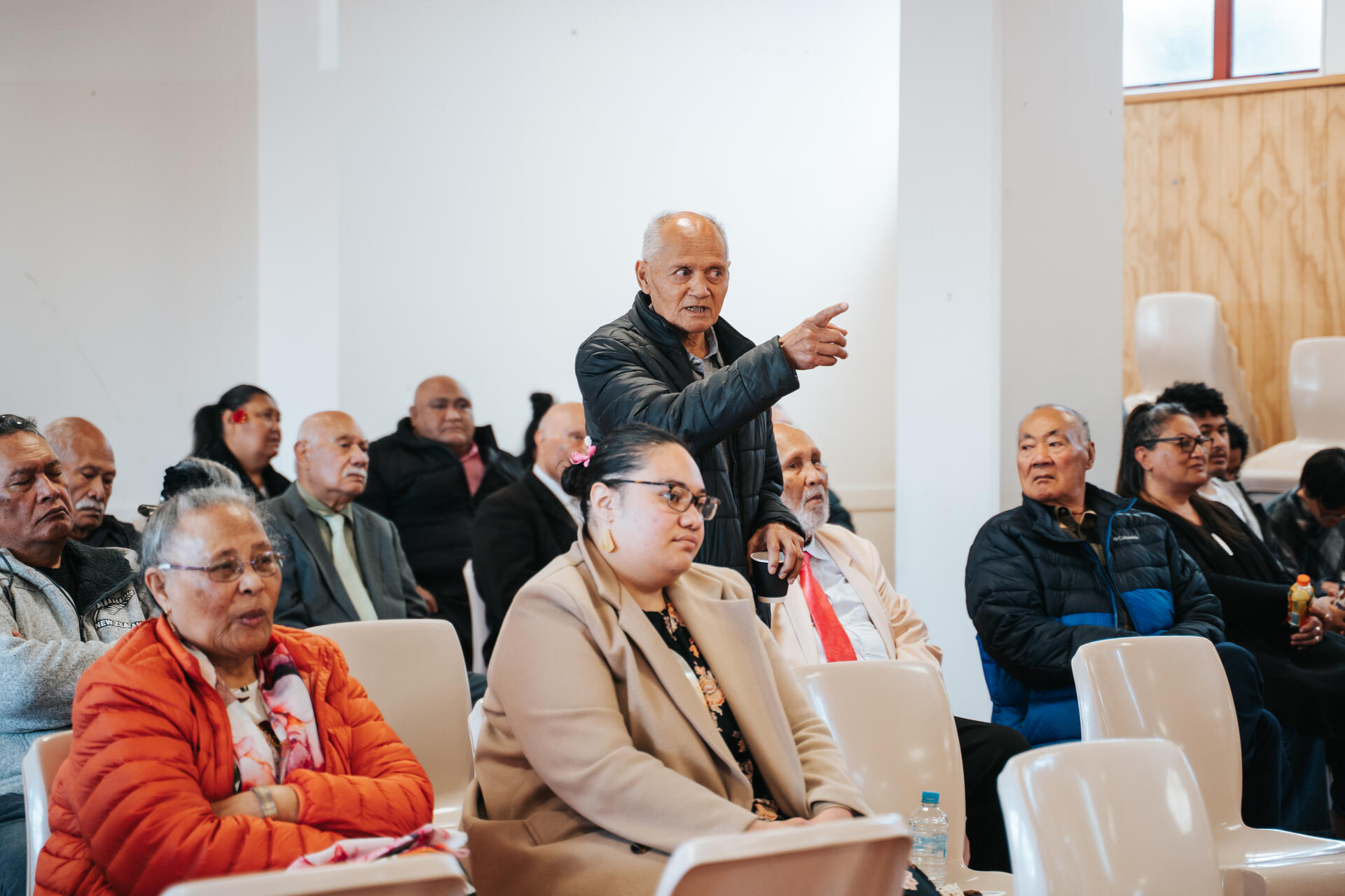 Community elder speaking