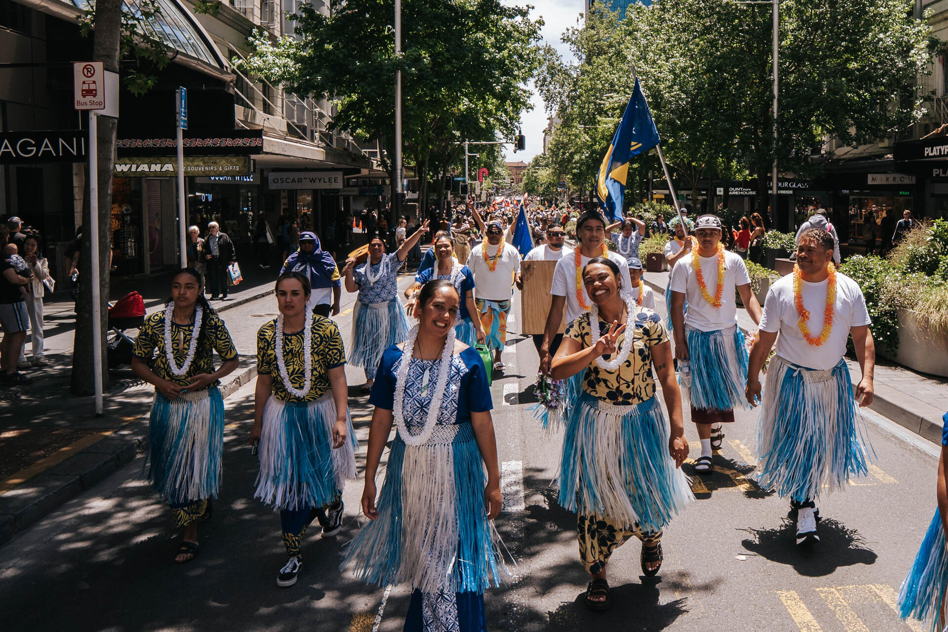 MTTA marching in the Auckland parade