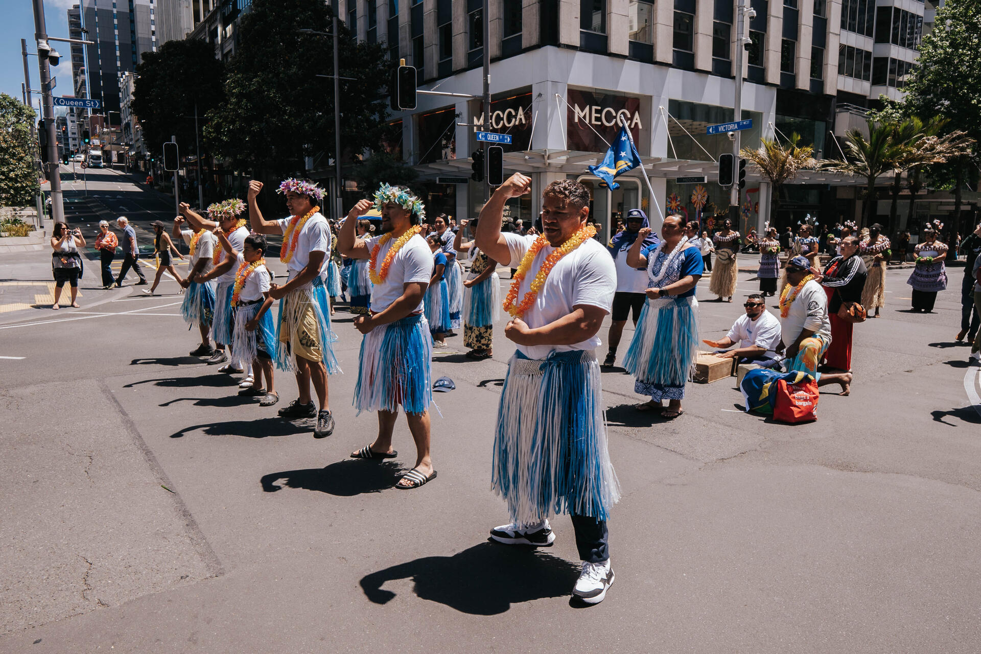MTTA dance performance on Queen Street