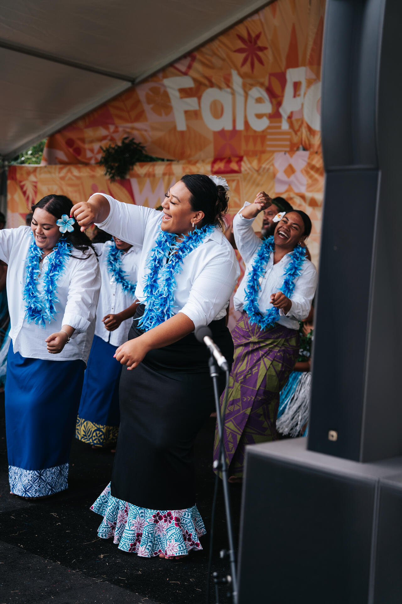 Dancers performing at Fale festival