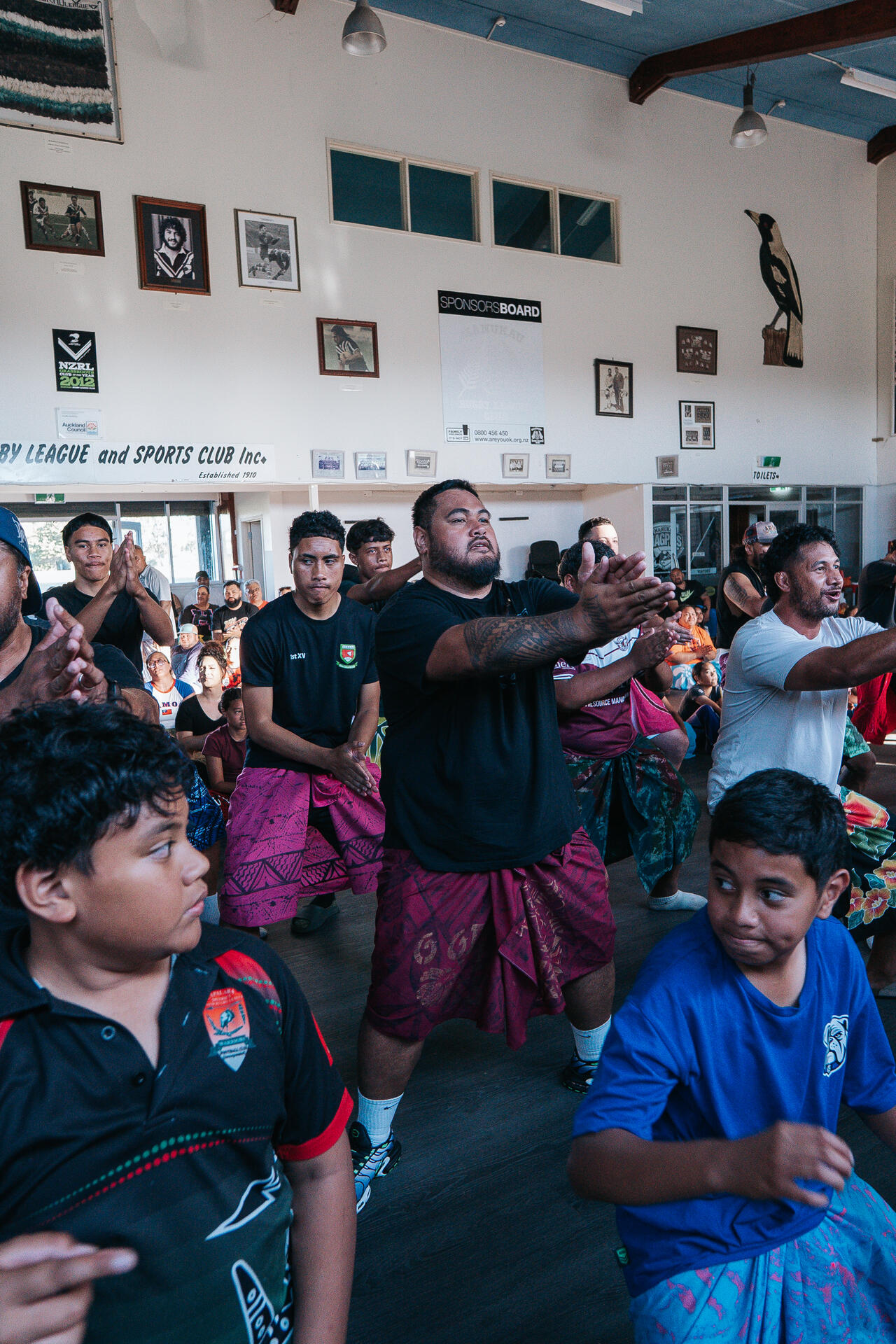 Community fatele with clapping and singing