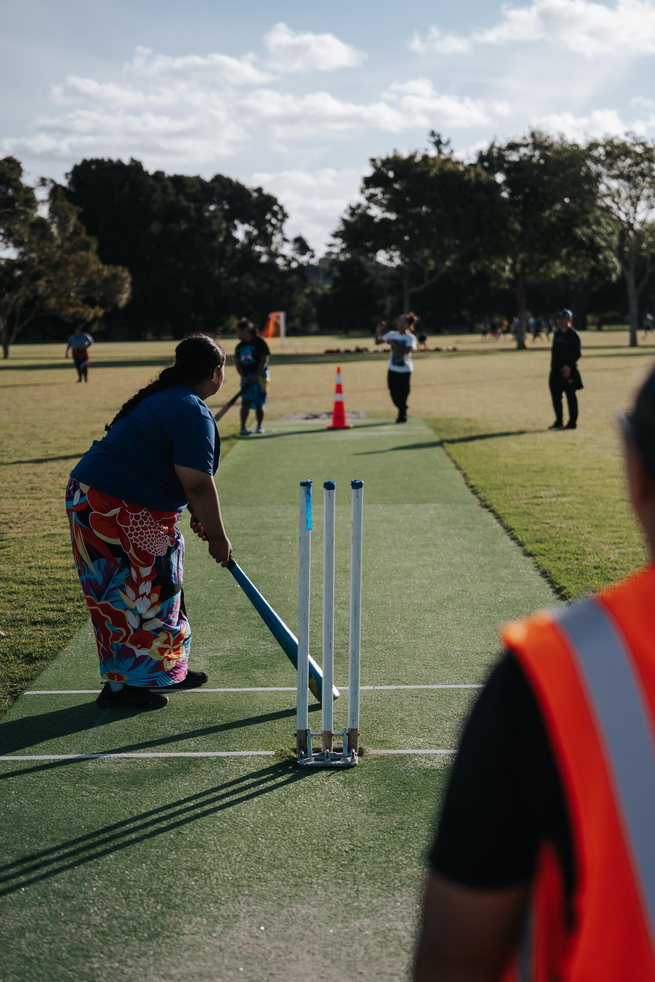 Kilikiti fielder ready at the stumps
