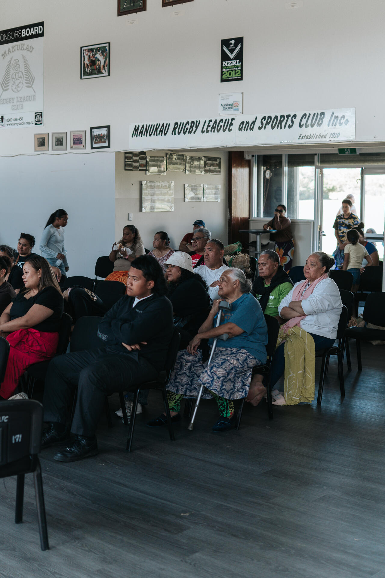 Audience at Manukau Rugby League and Sports Club