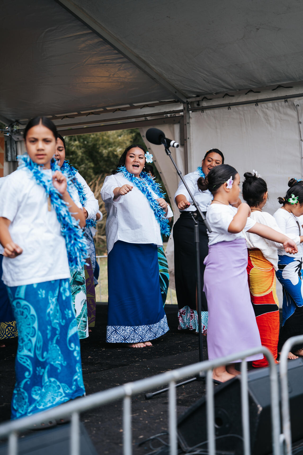 Cultural dance performance on stage